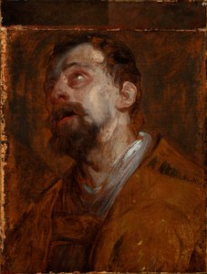 Szent Hubertusz fejének tanulmánya (?) alkotó: Anthony van Dyck