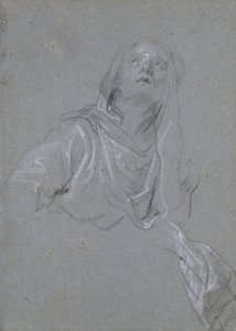 Tanulmány egy felfelé tekintő Madonnáról alkotó: Anthony van Dyck