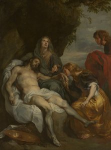 A halott Krisztus felett való siratás alkotó: Anthony van Dyck