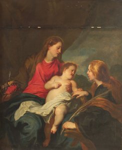 Alexandriai Szent Katalin misztikus házassága alkotó: Anthony van Dyck