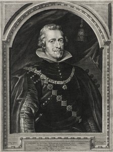 IV. Fülöp spanyol király, vésette Paulus Pontius (1603-58), 1632 (metszet fektetett papírra)