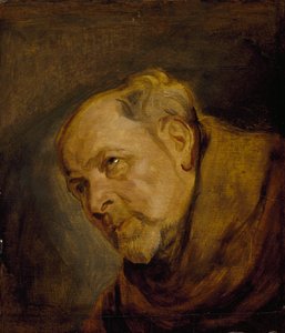 Egy szerzetes feje (Jan Malderus, Antwerpen püspöke, mint Szent Bonaventura) alkotó: Anthony van Dyck