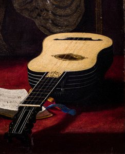 Theorba játékos (részlet) alkotó: Antiveduto Gramatica