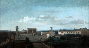 A La Trinite des Monts templom, Róma, 19. század alkotó: Antoine Auguste Ernest Hebert
