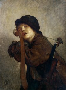 A kis hegedűs alszik, 1883