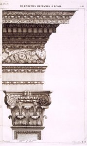 Arany- és ezüstművesek boltíve, Róma, 1682 alkotó: Antoine Babuty Desgodets