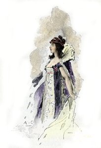 Desiree Clary (1777-1860) svéd királynő portréja 1818-ban (Desire Clary svéd királynő portréja 1818-ban) Antoine Calbet rajza Masson „Napoleon et les femmes” című könyvéből merít alkotó: Antoine Calbet