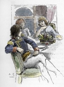 Giuseppina Grassini (1773-1850) énekesnő fiatal volt Berthier jelenlétében Bonaparte Napóleon első konzul szobájában, aki a szeretője lett.