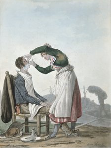 Egy borotválkozó ütő alkotó: Antoine Charles Horace Vernet