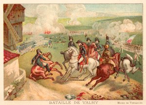 Valmy-i csata, Franciaország, 1792 (chromolitho) alkotó: Antoine Charles Horace Vernet