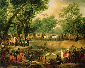Napóleon vadászaton a Compiegne-erdőben, 1811