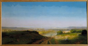 Antoine Chintreuil (1814-1873) űrfestménye 1869 V. 1,02x2,02 m.