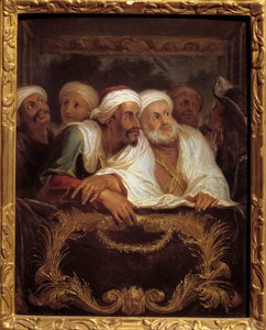 Mohamed Temin marokkói nagykövet egy előadáson vesz részt az olasz vígjáték páholyában Párizsban 1682 februárjában Antoine Coypel festménye (1661-1722) 17. századi nap. 0,28x0,22 m alkotó: Antoine Coypel