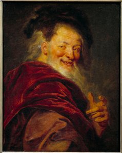 Demokrit (Kr. e. 460 - 370) görög filozófus portréja. Antoine Coypel (1661-1722) festménye