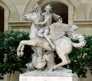 A Pegasuson lovagló Merkúr, „Marly lova” néven ismert, 1701-02 (márvány)