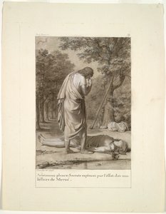 Arisztoménész Szókratész halálát gyászolja Meroë megbabonázásakor...Az aranyszamár, 1795.