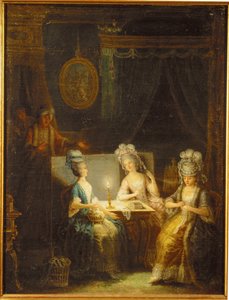 Zemir és Azor, opera, Andre E ... (festmény, vászon) alkotó: Antoine Francois Saint-Aubert