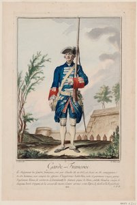 Francia gárda A francia gárda, 1756. alkotó: Antoine Jean De Fehrt