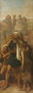 Egyiptomi család (vázlat a piramisok csatájához) alkotó: Antoine-Jean Gros
