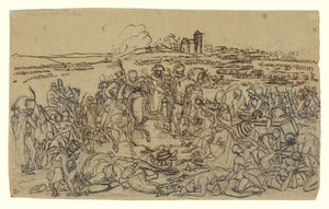 Napoleon auf dem Schlachtfeld von Eylau