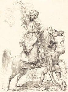 A mamelukok főnöke lóháton alkotó: Antoine Jean Gros