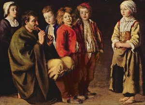 The Village Piper, 1642 (olaj, réz)