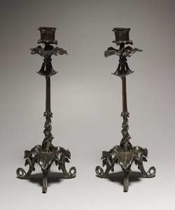 Gyertyatartó, 1800-as évek alkotó: Antoine Louis Barye