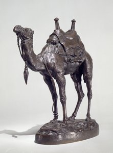Egyiptomi dromedár hámmal (bronz)