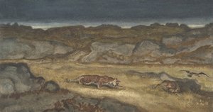 Tigris Stalking Prey, . alkotó: Antoine Louis Barye