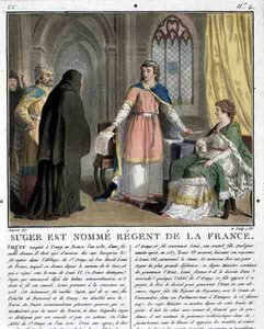 Suger apátot (1082-1152) Franciaország régensének nevezték, 1788 alkotó: Antoine Louis Francois Sergent-Marceau