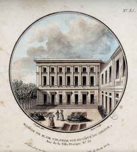 Maison de M. de Colange, kilátás a kertből (rue Ville-l