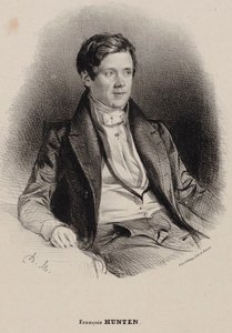 Franz Hünten zongoraművész és zeneszerző portréja 1793-1878. alkotó: Antoine Maurin