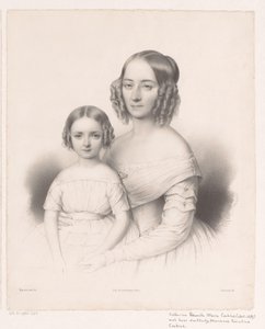 Catharina Petronella Maria Cochius portréja lányával