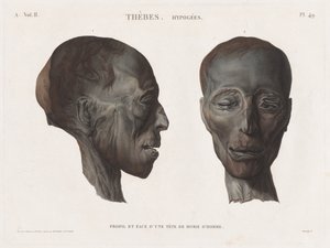 Egyiptom leírása: Théba. Hypogees Vol. II, Pl. 49. alkotó: Antoine Maxime Monsaldy