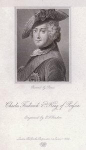 Nagy Frigyes porosz király (metszet) alkotó: Antoine Pesne