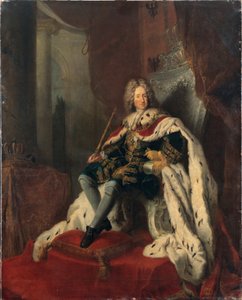 I. Frigyes király az ezüst trónon, 1712 körül.