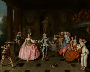 Álarcosbál alkotó: Antoine Pesne