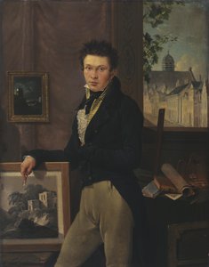 Önarckép (olaj a panelen) alkotó: Antoine Pierre Steyaert