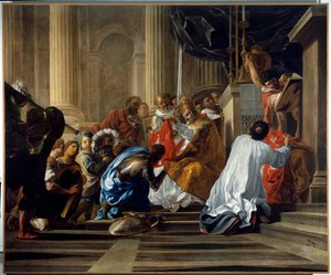 Első keresztes hadjárat: „” IV. Raymond of Toulouse, dit Raymond de Saint Gilles, Toulouse és Tripoli grófja (I. Raymond) (1042-1105) átveszi a keresztet”” Antoine Rivalz (1667-1735) festménye, Toulouse. Musée des Augustins