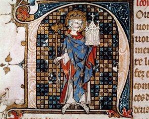 Portré Szent Lajos lábánál (vagy IX