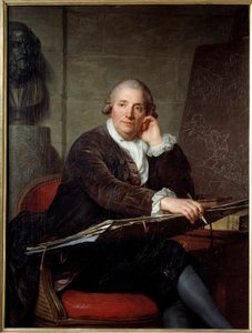 Gabriel Francois Doyen (1726-1806) festő portréja Antoine Vestier (1740-1824) festménye 1786 V. 1,3x0,96 m