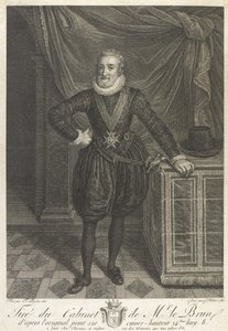 IV. Henrik félhosszú portréja (grafit, papír)