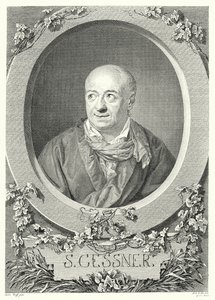 Salomon Gessner svájci festő és költő (metszet) alkotó: Anton (after) Graff