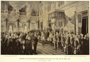 A Reichstag megnyitása II. Vilmos császár által