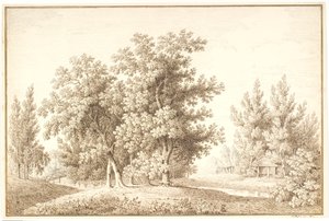 Park patakkal és kis kabinnal