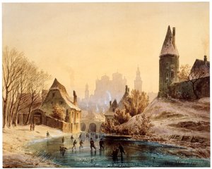 Korcsolyapálya a folyón, 1855.