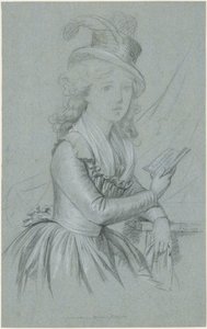 Marie Magdalene Charlotte Ackermann (1757–1775) színésznő portréja