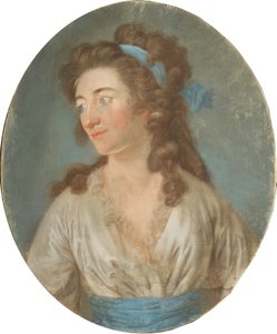 Elisa von der Recke írónő portréja alkotó: Anton Graff