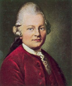 Gotthold Ephraim Lessing, német drámaíró és filozófus (színes litográfia) alkotó: Anton Graff