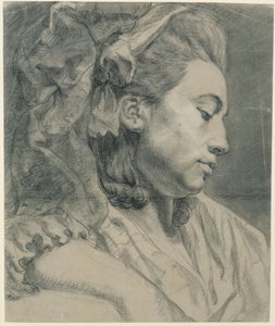 Egy hölgy feje, jobbra néző profilból (Elisabetha Auguste Graff, születési neve Sulzer, Graff felesége)